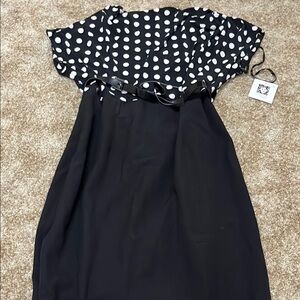 Black and White Polka Dot Dress